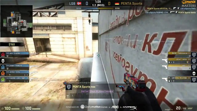 99DAMAGE Masters Gruppe B - LGB eSports vs. PENTA (de_cache) Map 3
