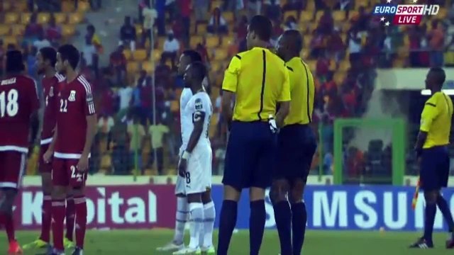 Helicopter flies over pitch after Equatorial Guinea vs Ghana game suspended due to disturbances by fans