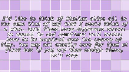 Taste & Developing For Italian Olive Oil