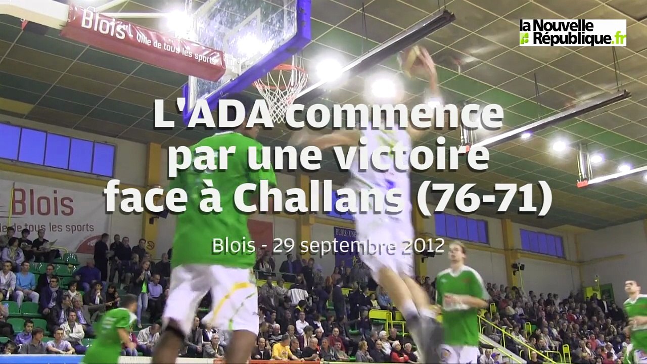 VIDEO : Première victoire de la saison pour l'ADA Blois face à Challans (76-71)