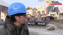 VIDEO. Poitiers : pose des deux derniers tronçons du viaduc des  Rocs avenue de Nantes