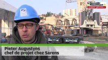 VIDEO. Poitiers : pose des deux derniers tronçons du viaduc des  Rocs avenue de Nantes