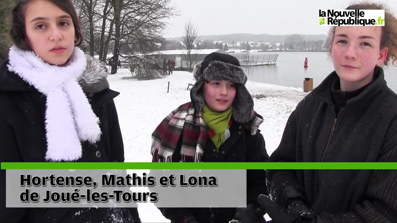 VIDEO. Les plaisirs de la neige au lac des Bretonnières à Joué-les-Tours