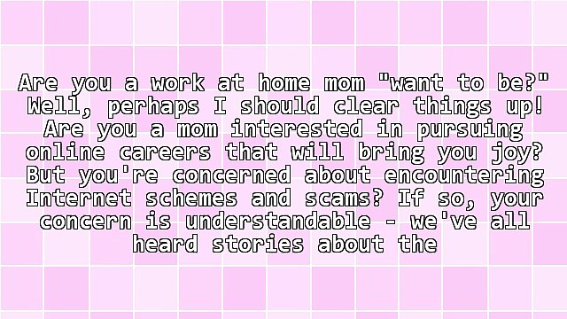 Legitimate Online Jobs For Moms