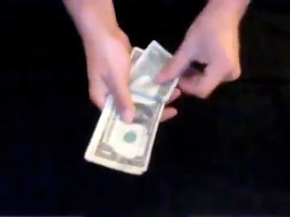 Turning Paper Into Cash Magic Trick Revealed video Dailymotion