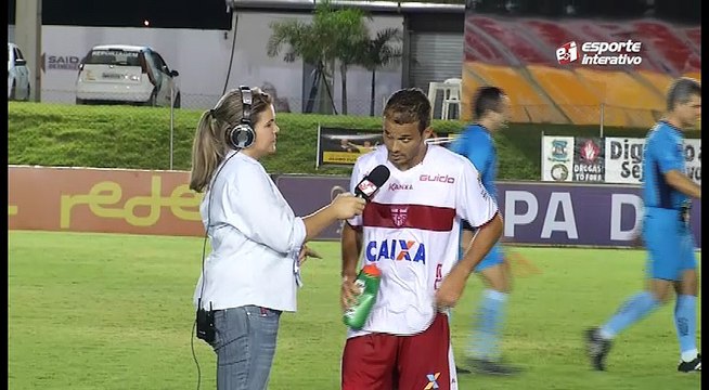Morais, meia do CRB, analisa empate fora de casa e com um homem a menos contra o Globo, pela Copa do Nordeste