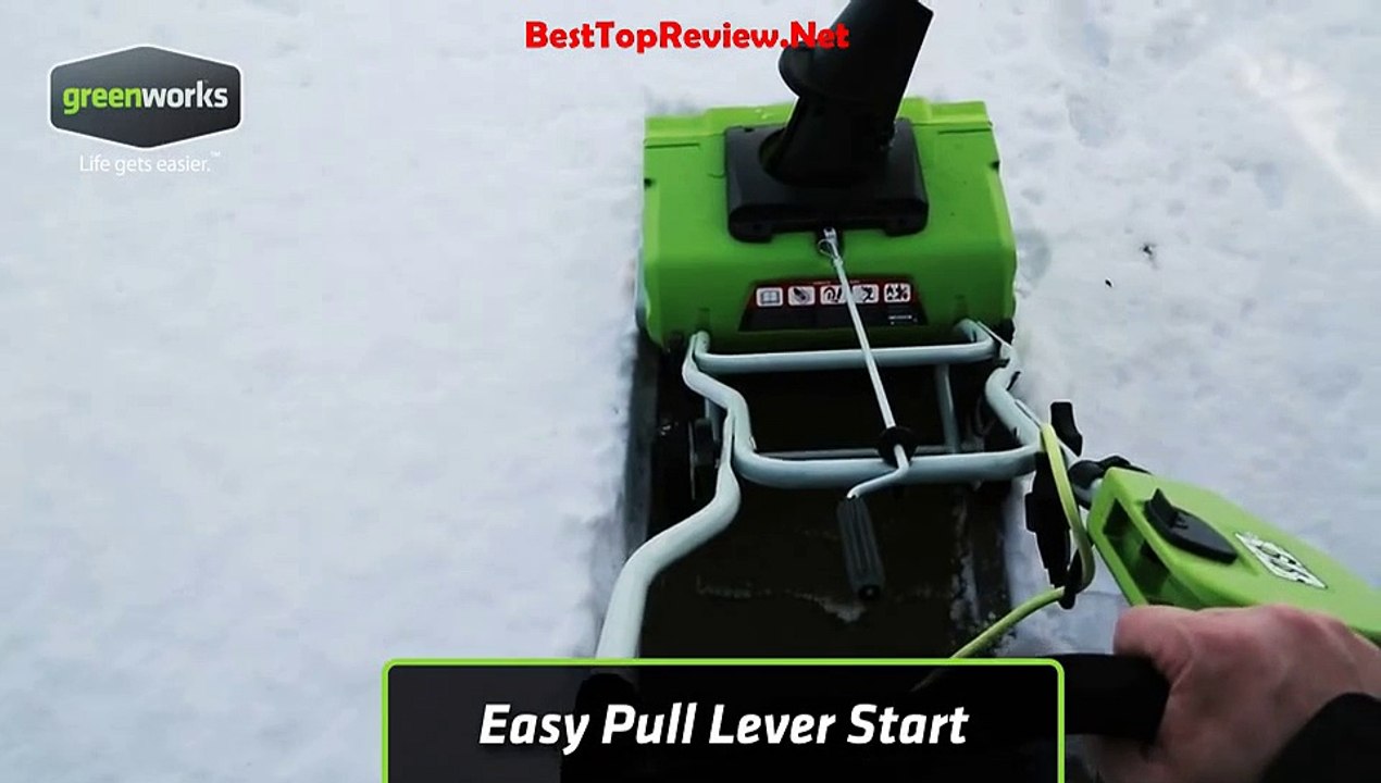 GreenWorks 26032 12 Amp 20" Corded Snow Thrower Review