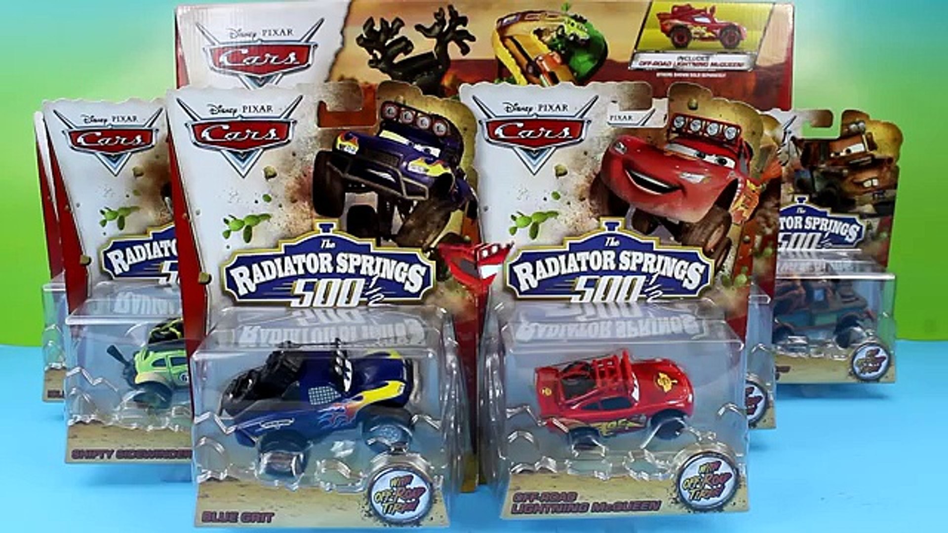 DIsney Pixar Cars The Radiator Springs 500 1 2 Race Cars & Off Road Rally  Race Track Set Unboxing