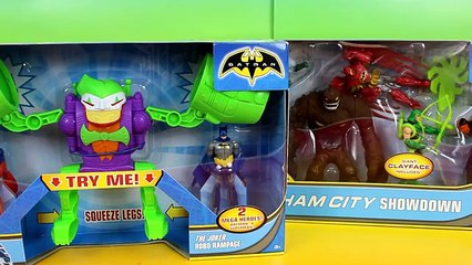 Télécharger la video: Batman The Joker Robo Rampage & Gotham City Showdown! Green Arrow Slade Clay Face Superman Play doh