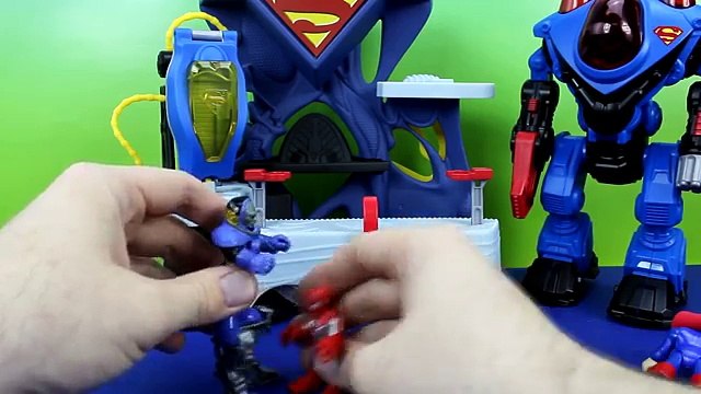 Disney Big Hero 6 Baymax saves Superman & Spiderman from Imaginext Darkseid DC Superhero Just4fun290