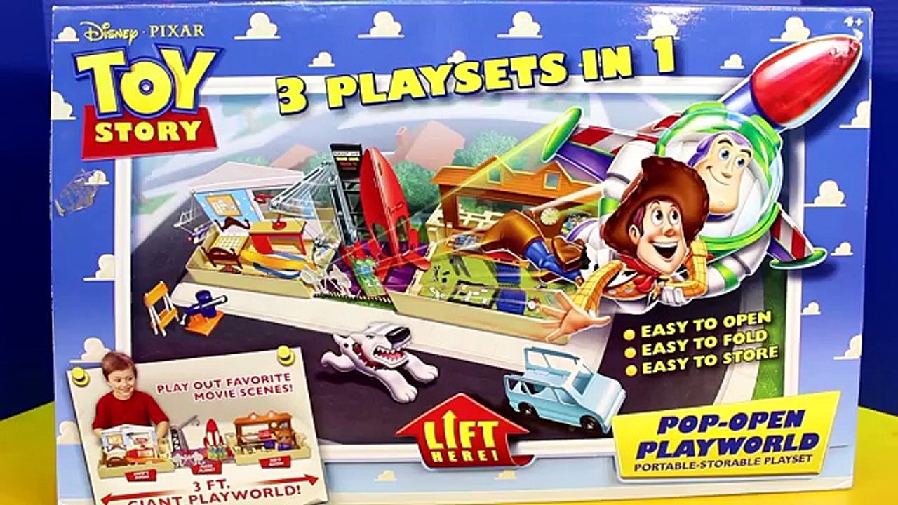 Disney Pixar Toy Story 3 playsets in 1 with Buzz lightyear Woody dinosaur rex hamm