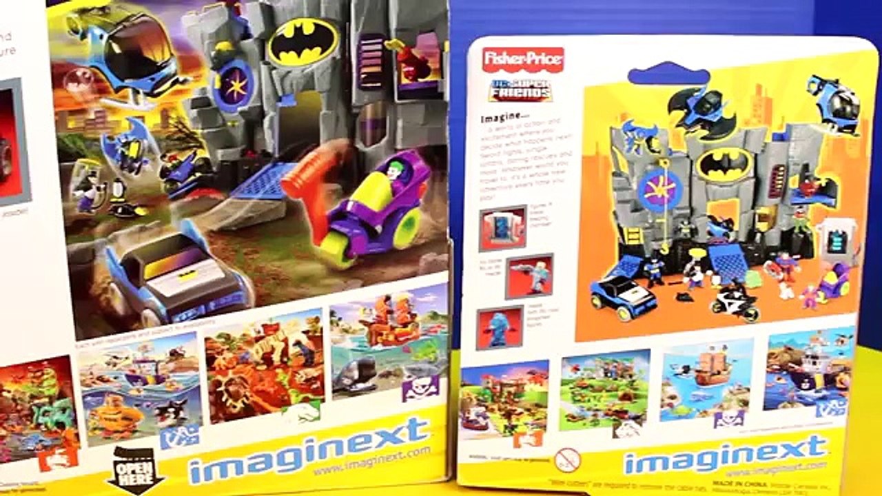 Imaginext Batman Batmobile with Joker Penguin Mr. Freeze DC Villians and Heroes
