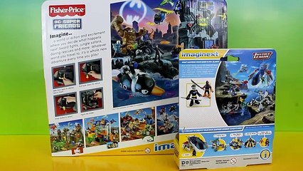 Скачать видео: Imaginext Batman Copter with Justice league Nightwing Slade DC Superheroes Just4fun290