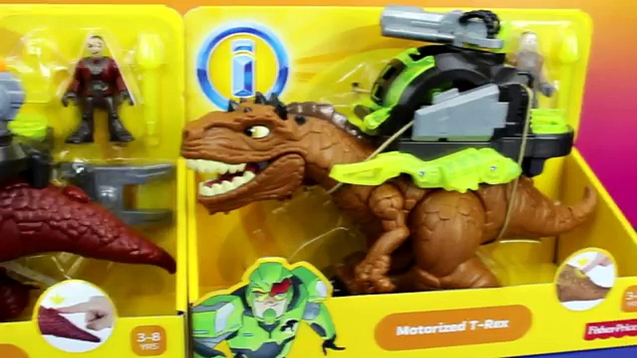 Imaginext Fisher Price Motorized Spinosaurus &  Imaginext Motorized T-Rex Just4fun290
