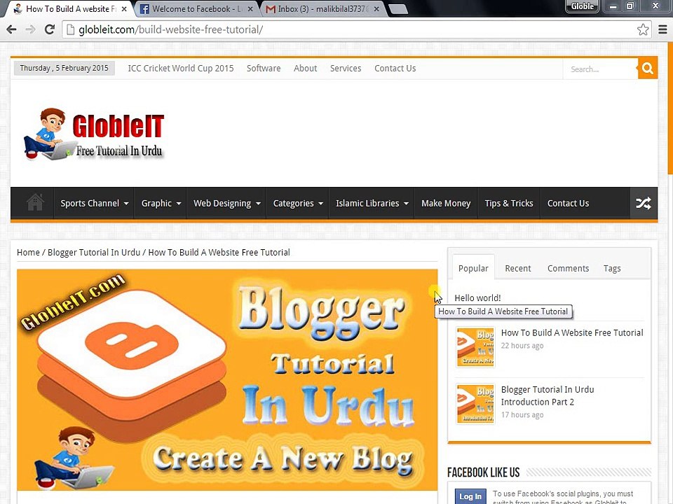 How to Create Facebook Account Tutorial In Urdu 2015