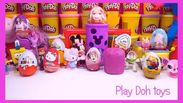 spiderman kinder surprise eggs violetta 3 play doh mlp peppa pig my little pony barbie