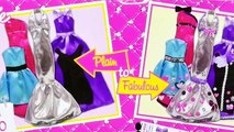 150 Piece Barbie Fashion Plain to Frozen Fabulous Dress Up Disney's Princess Anna Designer Princesa