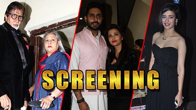 Shamitabh' Special SCREENING | Big B | Dhanush | Akshara Haasan