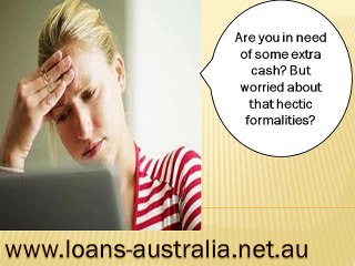Loans Australia- Immediate Finances At The Well On Time