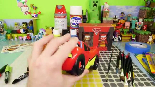 Cars 2 Giant Lightning McQueen Custom Disney Vinylmation DIY How To Paint Toys DCTC Videos