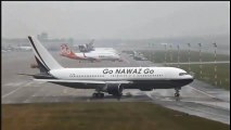 Go Nawaz Go- Plane At Heathrow Airport London