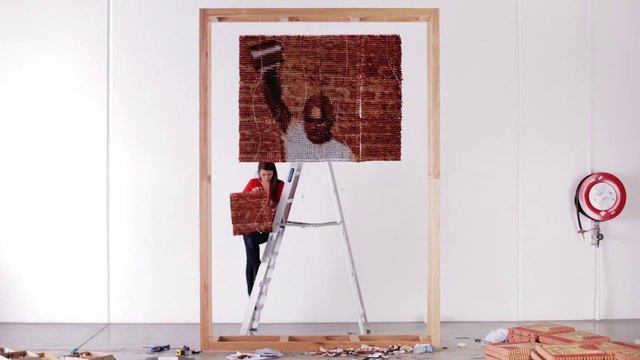 Une oeuvre d'art faite de 20.000 sachets de thé!