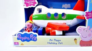 PEPPA PIG Holiday Jet Vacation Toy Episodes Peppa Pig Airplane Travel and Luggage Playset