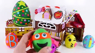 PLAY DOH EGGS - Kinder Surprise Egg Candy Shop Furby TMNT HelloKitty MLP Clickets Princess Pets