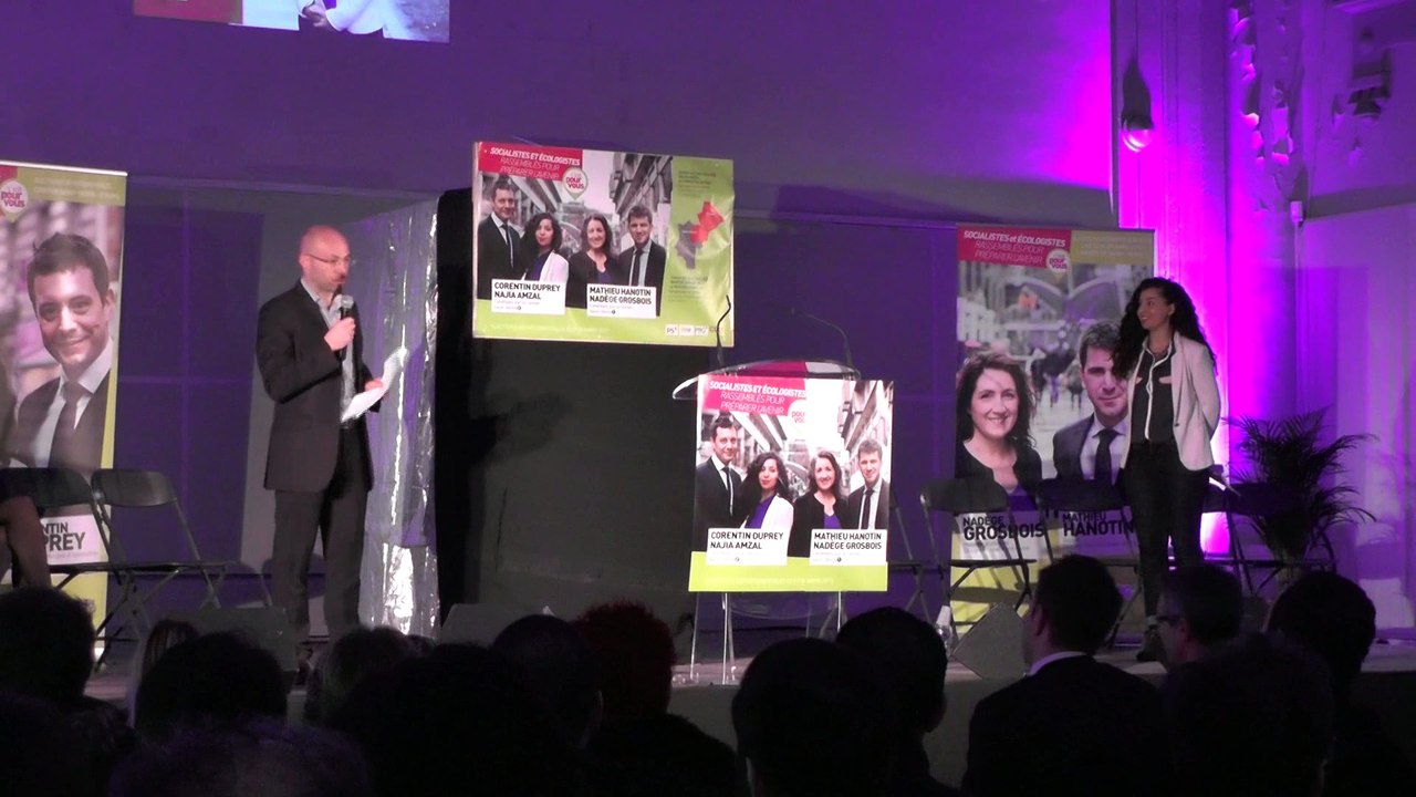 Najia Amzal - réunion publique de Saint-Denis