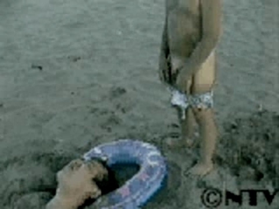 Gamin sur plage