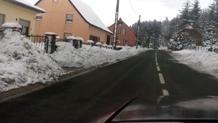 Routes hivernales en Renault 20