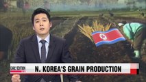 N. Korea's grain production in 2014 reaches highest level since 1990s: WFP, FAO