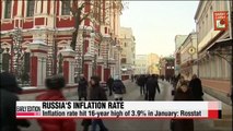 Russia's inflation rate hits 16-year high of 3.9% in January: Rosstat