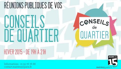 Conseil de Quartier Vaugirard Parc des Expositions du Mercredi 4 Février 2015
