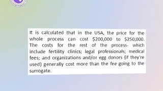 Cost of Surrogacy