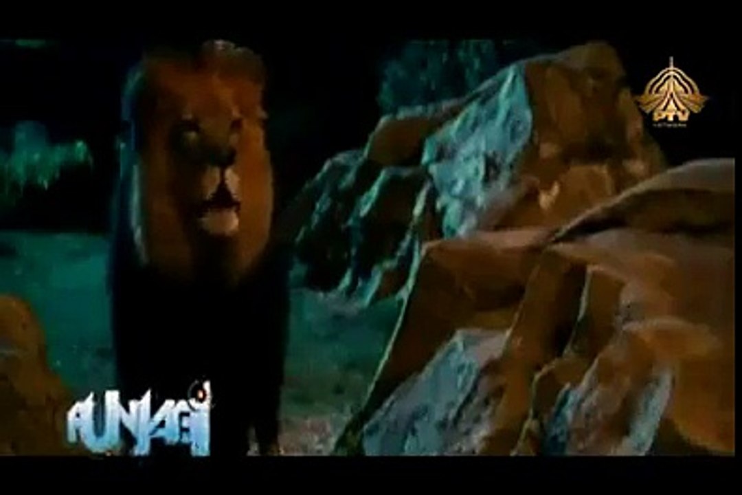 lion and man funny clip