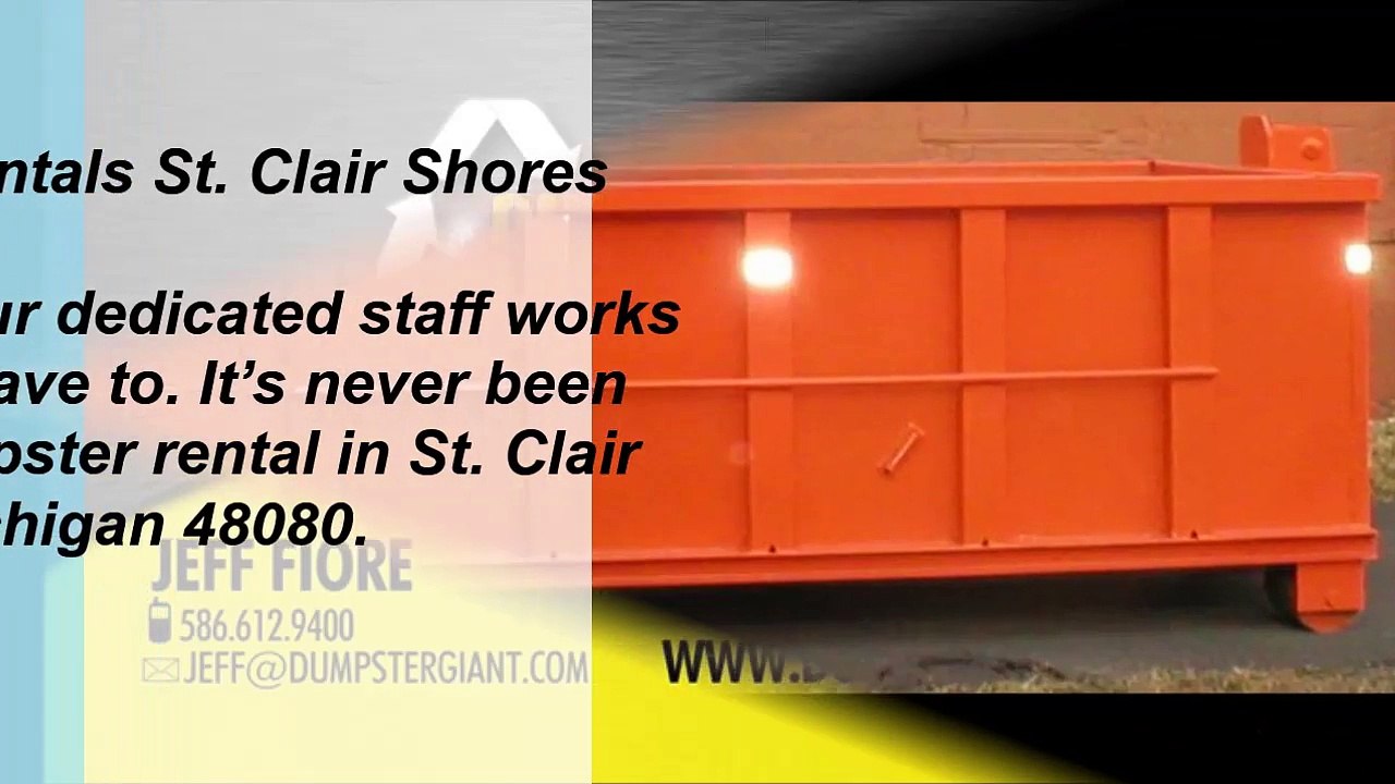 Dumpster Giant Rentals St. Clair Shores