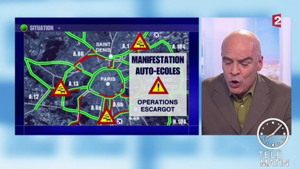 Les auto-écoles manifestent contre la loi Macron