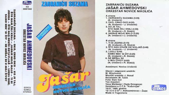Jasar Ahmedovski - Zabranicu suzama - (Audio 1989) - CEO ALBUM