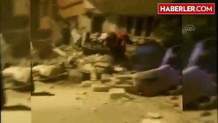 Mersin'de İki Katlı Evin Çöktüğü Anda Yaşanan Korku Kamerada