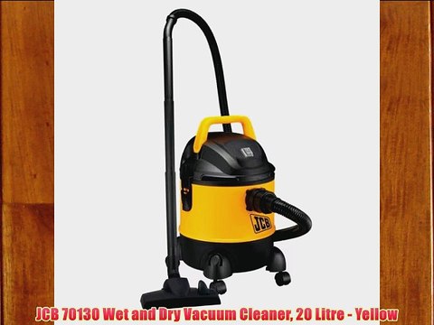 JCB 70130 Wet and Dry Vacuum Cleaner 20 Litre - Yellow