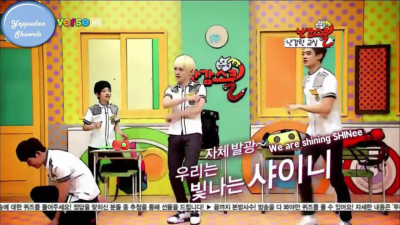 [Türkçe Altyazılı ]SHINee Tooniverse Nangam School Programı