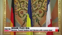 German, French leaders visit Ukraine with peace deal