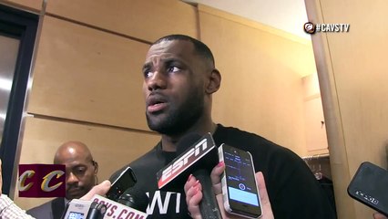Postgame- LeBron James - Clippers vs Cavaliers - February 5, 2015 - NBA Season 2014-15