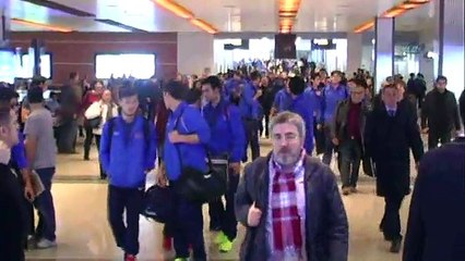 Trabzonspor’a İstanbul’da coşkulu karşılama