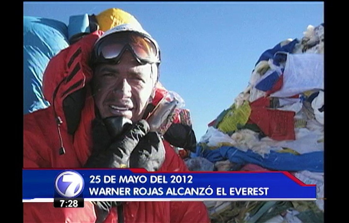 Warner Rojas cumple un año de haber tocado la cima del mundo