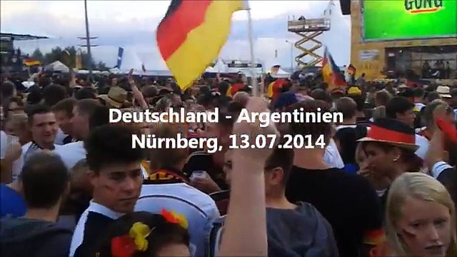 Deutschland - Argentinien Finale Weltmeisterschaft 2014 in Nürnberg Germany