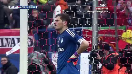 Goal Niguez S. - Atl. Madrid 2 - 0 Real Madrid - Primera Division - 07/02/2015