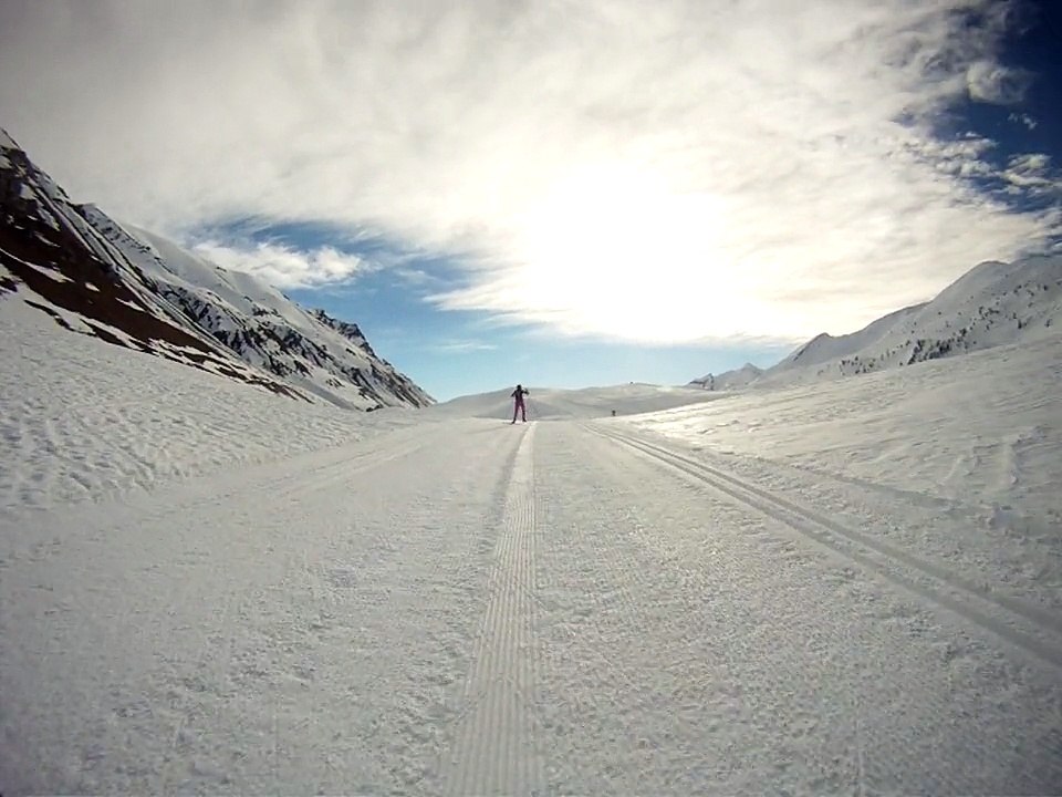 ski de fond au col de Larche