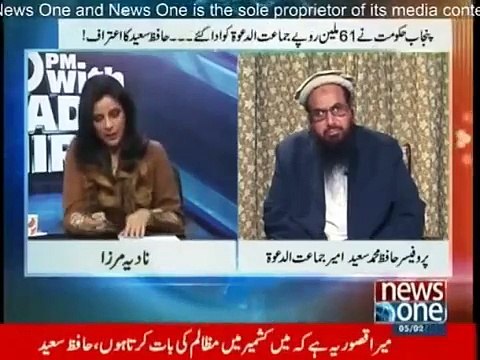Hafiz Muhammad Saeed Exclusive 10PM With Nadia Mirza 5th February 2015 - PakTvFunMaza